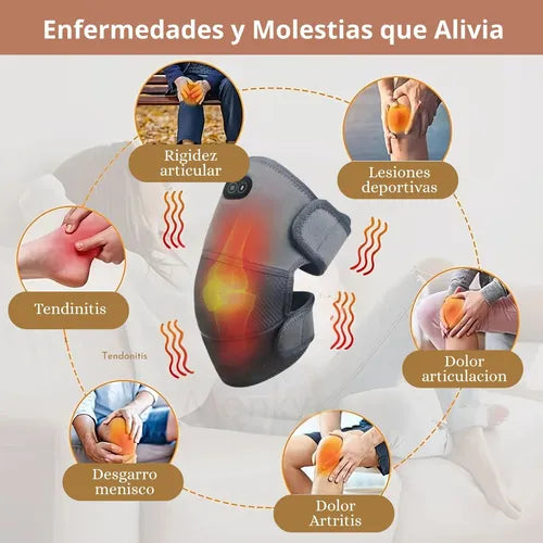 Rodillera Eléctrica Térmica y Masajeadora